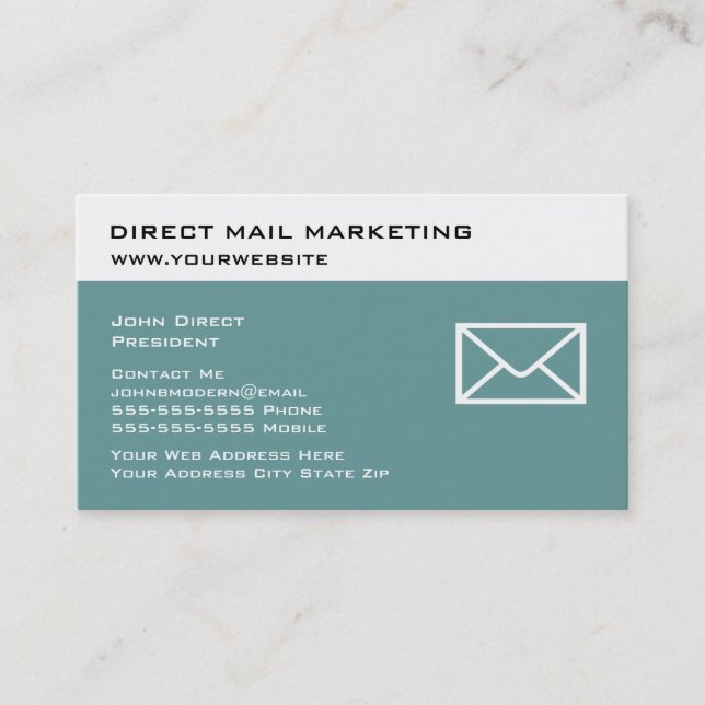 Direct Mail Marketing Business Cards (Front)
