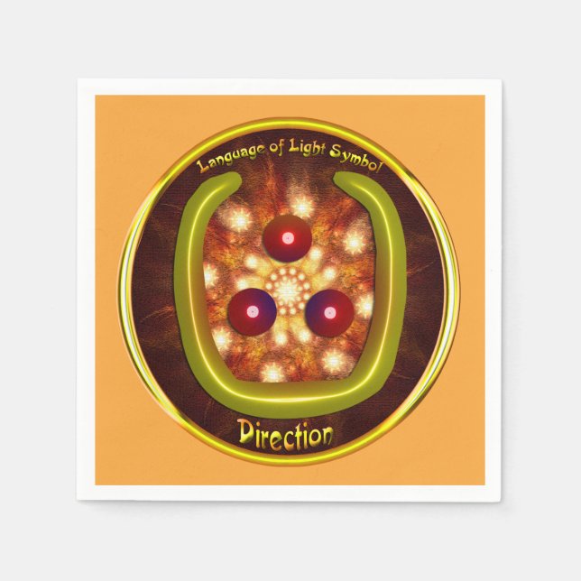 Direction Symbol Art Napkin (Front)