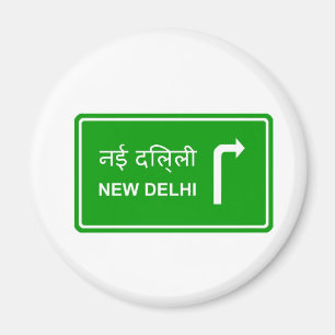 Direction to New Delhi Magnet