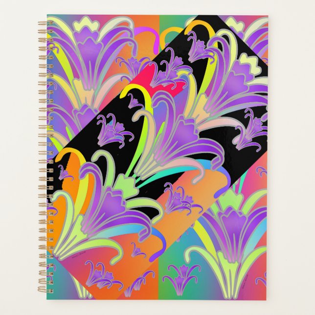 Directional Lilies  Planner (Front)