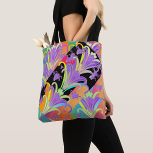 Directional Lilies Tote Bag