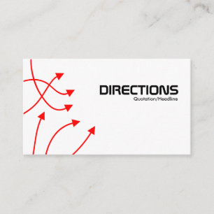 Directions - Black/White Enclosure Card