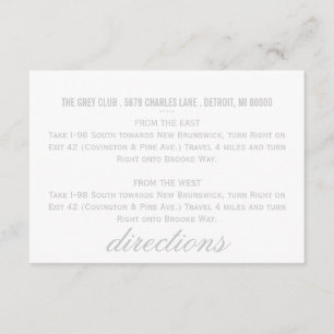 Directions Card Chevron