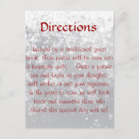 Directions for quilt questbook