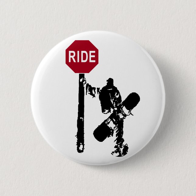 directions... ride? 6 cm round badge (Front)
