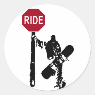 directions... ride? classic round sticker
