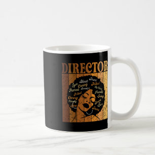 Director Afro African American Women Black History Coffee Mug