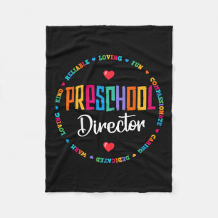 Director Back To School Daycare Appreciation Thank Fleece Blanket