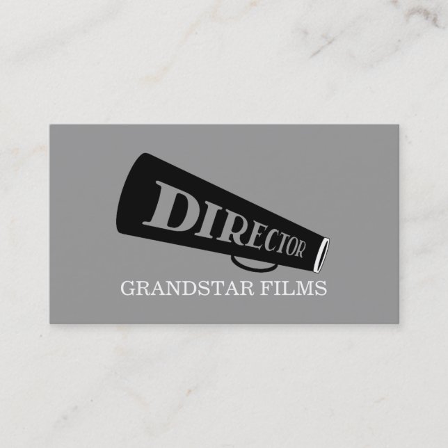Director Clapperboard Film Movies Producer Business Card (Front)