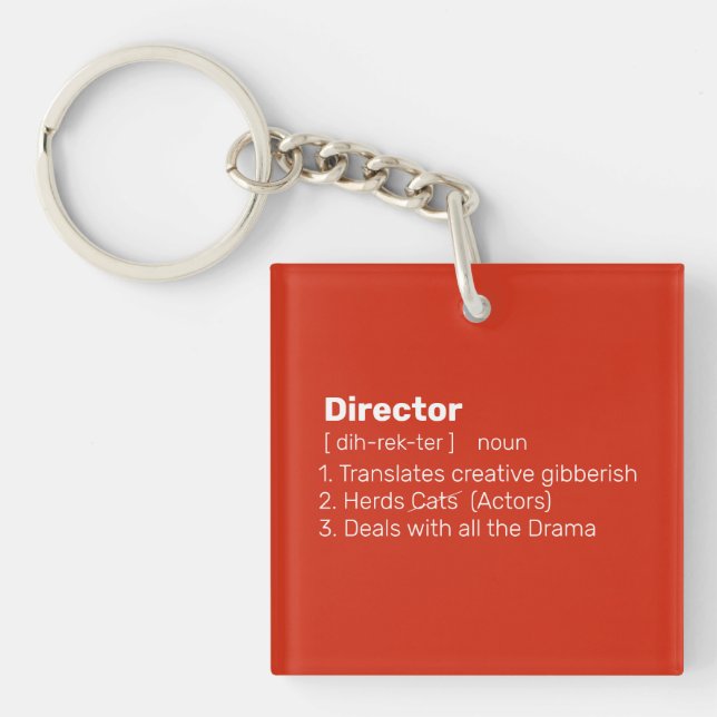 Director definition key ring (Front)