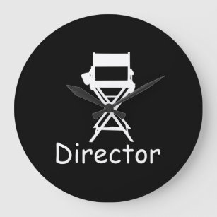 Director director's chair Film Crew gift Filmmaker Large Clock