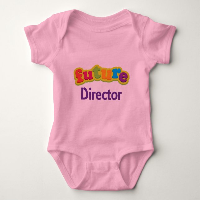 Director (Future) Pacifier Gift Baby Bodysuit (Front)
