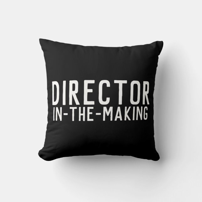 Director in-the-making BW Cushion (Front)