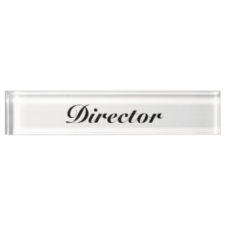 Director Nameplate