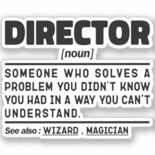 Director Noun Personalised Worker Sarcastic Saying