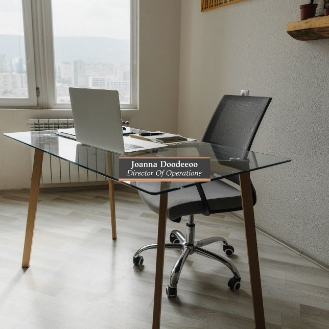 Director Of Operations Black Desk Name Plate (Creator Uploaded)