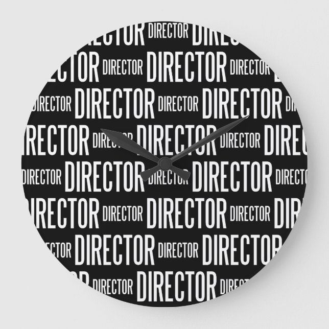 Director round large clock (Front)