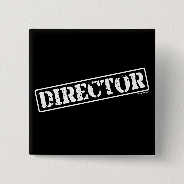 Director Stamp 15 Cm Square Badge (Front)