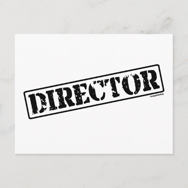 Director Stamp Postcard (Front)