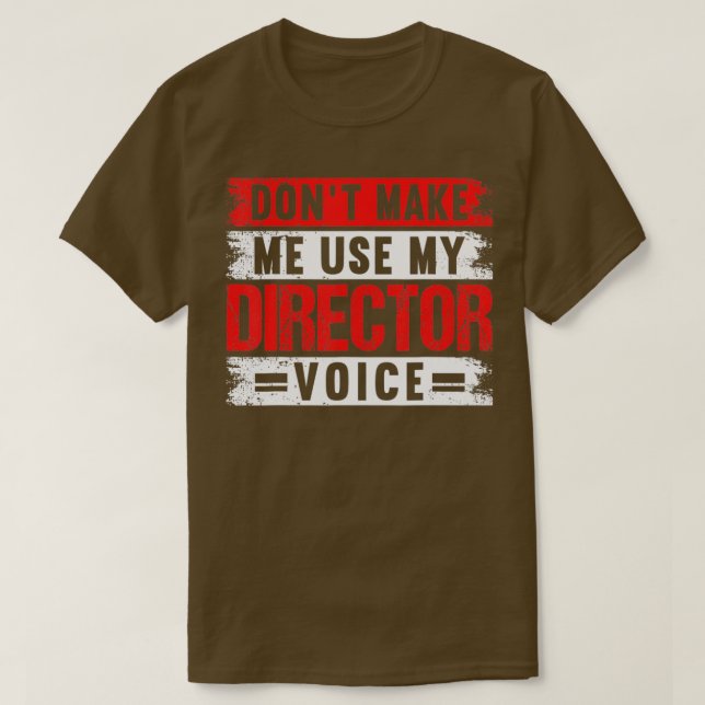 Director Voice Theatre Actress Broadway Musical Th T-Shirt (Design Front)