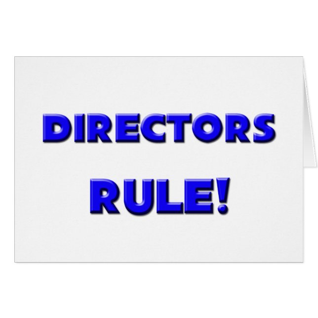 Directors Rule! (Front Horizontal)