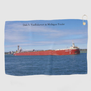 Dirk S. VanEnkevort & Michigan Trader golf towel
