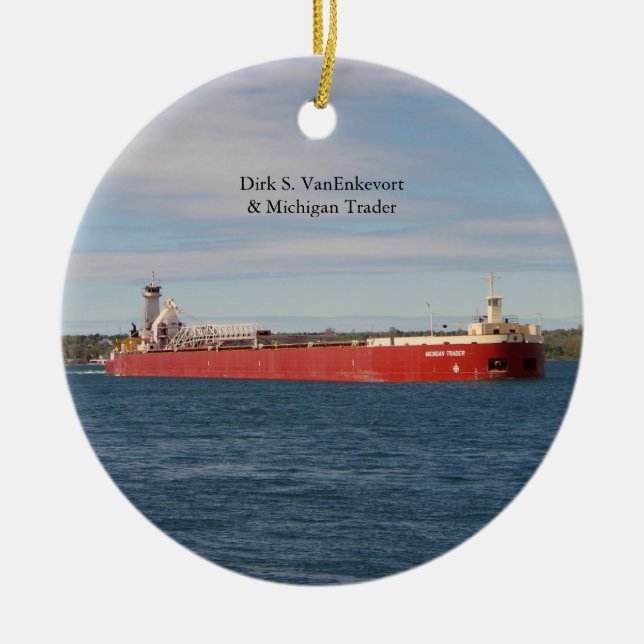 Dirk S. VanEnkevort & Michigan Trader ornament (Front)