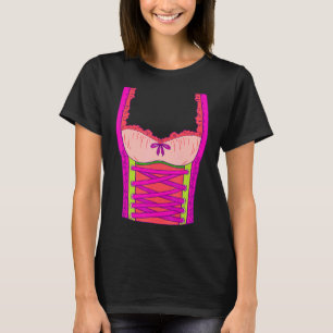 Dirndl Dress Costume Fancy Dress Dummy Women's Pur T-Shirt