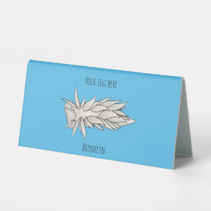 Dirona albolineata nudibranch cartoon illustration