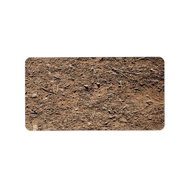 Dirt Background Label (Front)