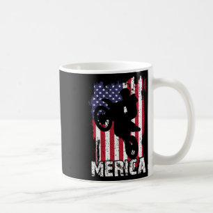 Dirt Bike American Flag Merica Motocross 4th Of Ju Coffee Mug