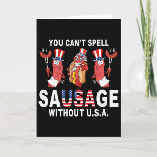 Dirt Bike American Flag Motocross Biker 4th Of Jul Card