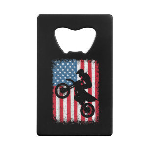 Dirt Bike American Flag Motocross Biker Men Boys V