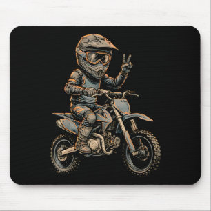 Dirt Bike Art Rider Motocross Design Mouse Pad