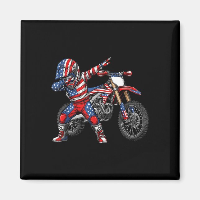 Dirt Bike Art Rider Motocross Motorcycle Dirtbike  Magnet (Front)