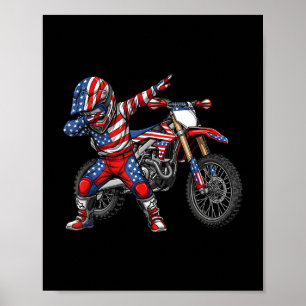 Dirt Bike Art Rider Motocross Motorcycle Dirtbike  Poster
