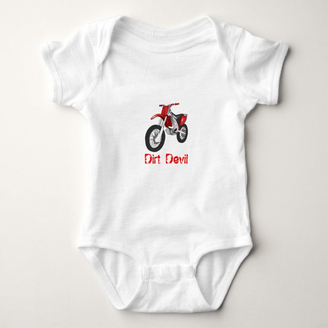 Dirt Bike Baby Onsie Baby Bodysuit (Front)