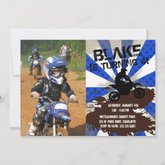 Dirt Bike Birthday Invitation