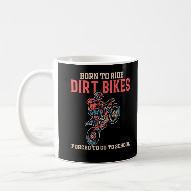 Dirt Bike Boy Motocross Lover Coffee Mug (Left)