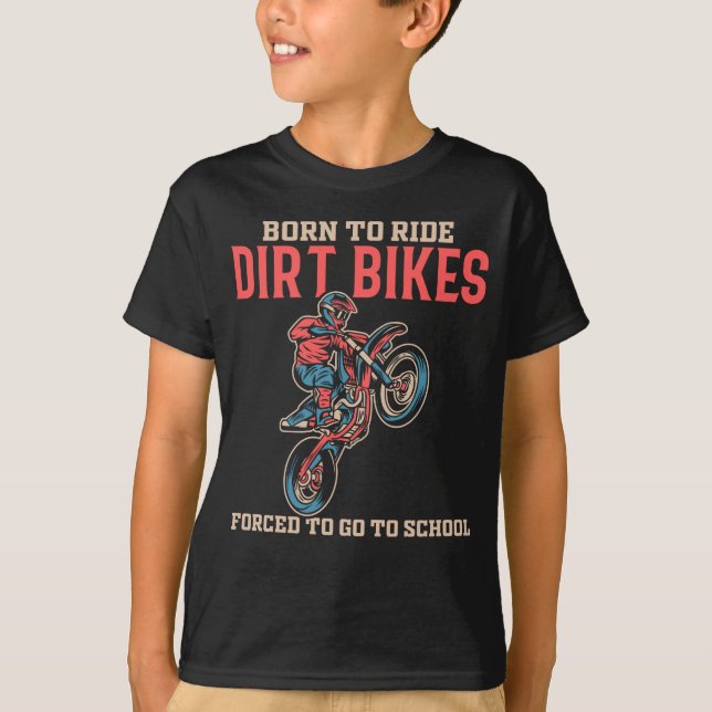 Dirt Bike Boy Motocross Lover T-Shirt (Front)