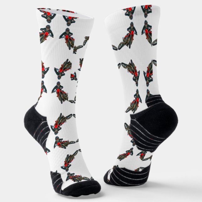  Dirt Bike Circles from JustBitchen.com Socks (Angled)