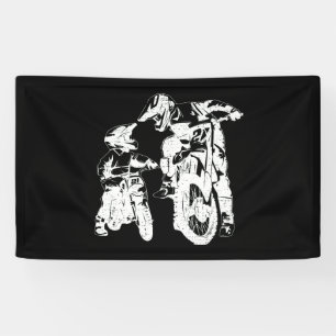 Dirt Bike Dad Motocross Motorcycle Biker Father Banner