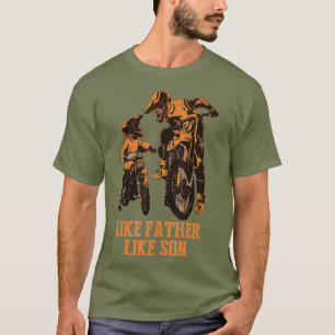 Dirt Bike Dad Motocross Motorcycle FMX Biker and T-Shirt