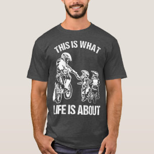Dirt Bike Dad Motocross Motorcycle FMX Biker Fathe T-Shirt