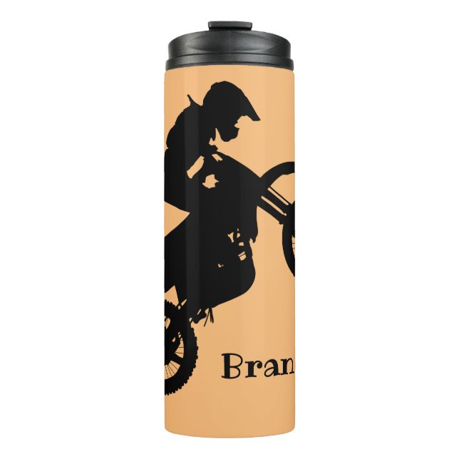 Dirt Bike Design Thermal Tumbler (Front)