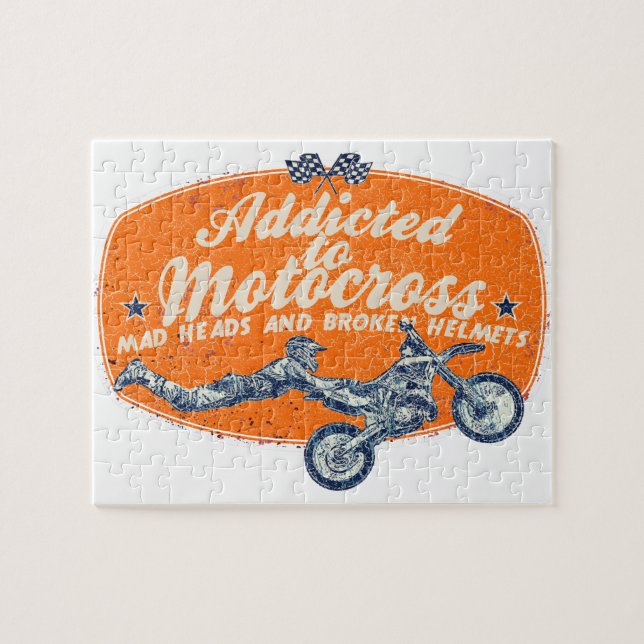 Dirt bike extreme jigsaw puzzle (Horizontal)