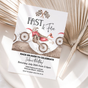 Dirt Bike Fast and Five invitation