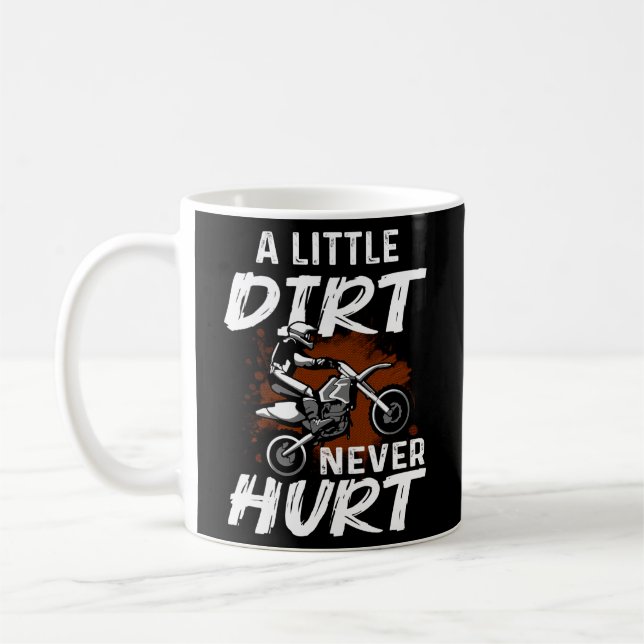 Dirt Bike For Motorcycle Motocross Biker Coffee Mug (Left)