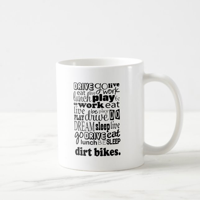 Dirt Bike Gift Coffee Mug (Right)