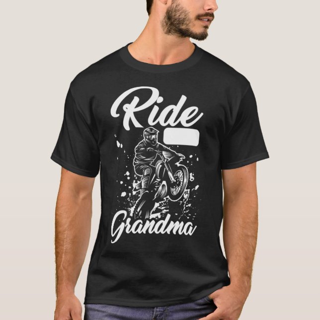 Dirt Bike Grandmother  Mx Motocross Dirt Biking Gr T-Shirt (Front)